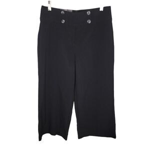 Takara Nwt black wide leg crop cropped pants size 9